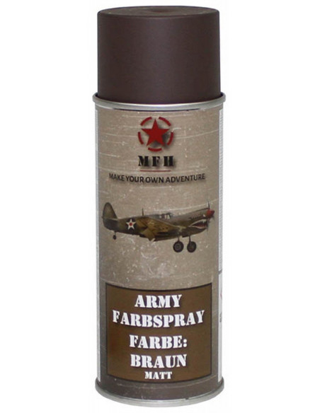 Peinture Armée Marron Mate Mud spéciale camouflage airsoft 400ml 27375g