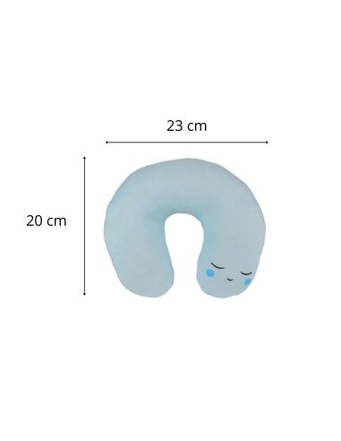 Coussin de Nuque Pour Bébé - 2 Couleurs Disponibles - Dimensions : 23 x 20 cm