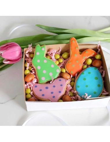 Lot de Quatre Emporte-pièces de Pâques en Inox