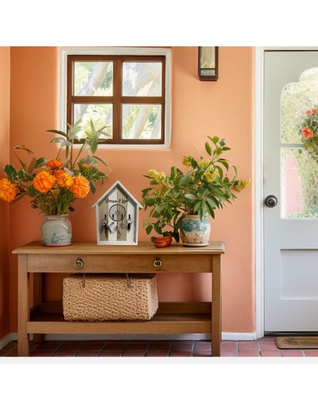 Boite à Clé en Bois en Forme de Maison - Dimensions : 30,5 x 24 x 3 cm - 2 Modèles Disponibles