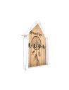 Boite à Clé en Bois en Forme de Maison - Dimensions : 30,5 x 24 x 3 cm - 2 Modèles Disponibles