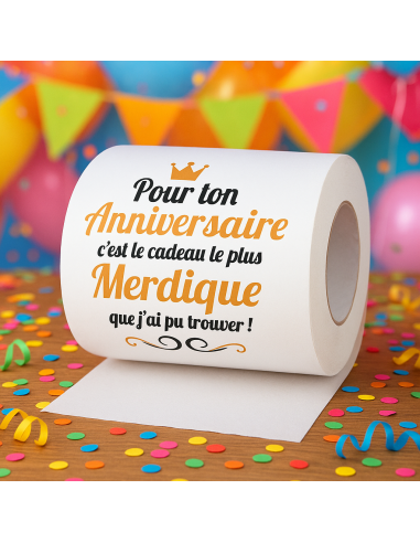 Papier WC Humoristique – 10 Rouleaux pour des Toilettes Fun !