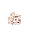 Broche EVJF "Equipe de la Mariée" - Dimensions : 4,5 x 4 cm