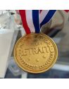Médailles d'Or Factices pour la Retraite - Cadeau Original et Symbolique