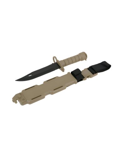 Réplique du Couteau Baïonnette factice TAN pour M4 ou M16 (ACM)
