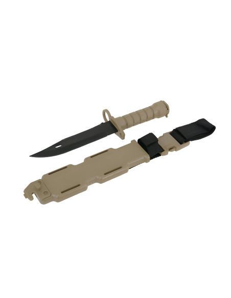 Réplique du Couteau Baïonnette factice TAN pour M4 ou M16 (ACM)