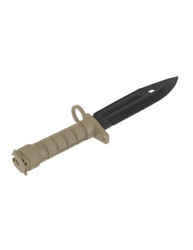 Réplique du Couteau Baïonnette factice TAN pour M4 ou M16 (ACM)