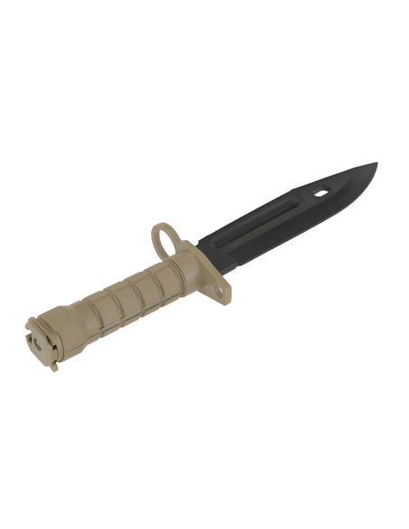 Réplique du Couteau Baïonnette factice TAN pour M4 ou M16 (ACM)