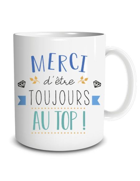 Mug " Merci "- Disponibles en Plusieurs Modèles - Dimensions : 11,5 x 8 x 9,7 cm