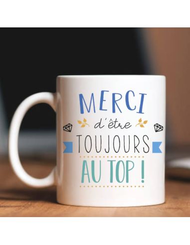 Mug " Merci "- Disponibles en Plusieurs Modèles - Dimensions : 11,5 x 8 x 9,7 cm