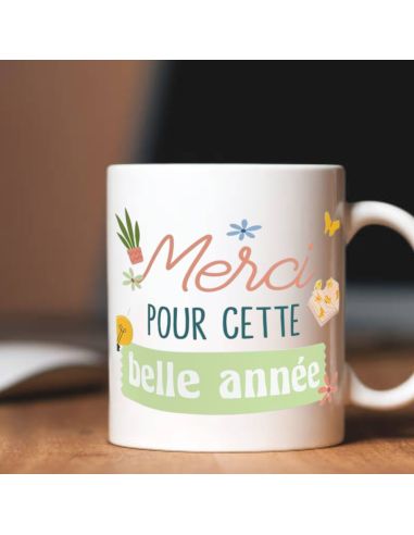 Mug " Merci "- Disponibles en Plusieurs Modèles - Dimensions : 11,5 x 8 x 9,7 cm