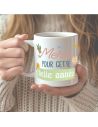 Mug " Merci "- Disponibles en Plusieurs Modèles - Dimensions : 11,5 x 8 x 9,7 cm