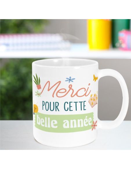 Mug " Merci "- Disponibles en Plusieurs Modèles - Dimensions : 11,5 x 8 x 9,7 cm