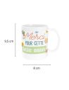 Mug " Merci "- Disponibles en Plusieurs Modèles - Dimensions : 11,5 x 8 x 9,7 cm