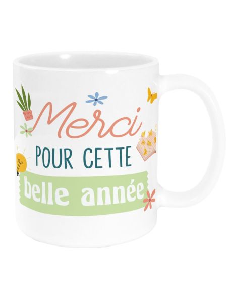 Mug " Merci "- Disponibles en Plusieurs Modèles - Dimensions : 11,5 x 8 x 9,7 cm