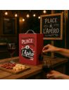 Porte Cubi en Bois "Place à l'Apéro" - Pour un Cubi de 3 Litres