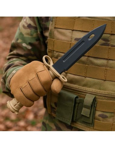 Réplique du Couteau Baïonnette factice TAN pour M4 ou M16 (ACM)