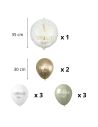 Pack de 9 Ballons Communions dont 1 Ballon Métallique