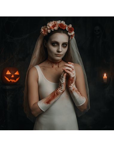 Set mariée sanglante Halloween - Taille Unique Adulte