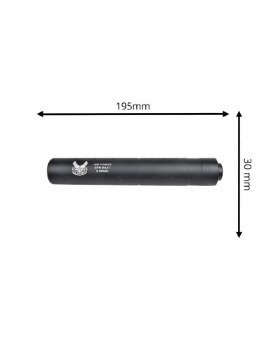 Silencieux Pour Réplique Airsoft 195x30mm Air Force Type B (Cyma)