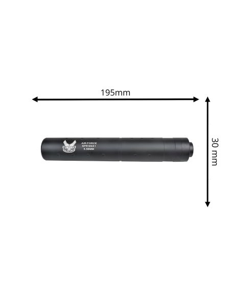 Silencieux Pour Réplique Airsoft 195x30mm Air Force Type B (Cyma)