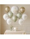 Pack de 9 Ballons Communions dont 1 Ballon Métallique