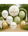Pack de 9 Ballons Communions dont 1 Ballon Métallique