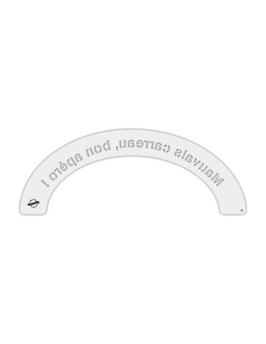 Demi-cercle de Pétanque - Plaque de lancer en bois humoristique