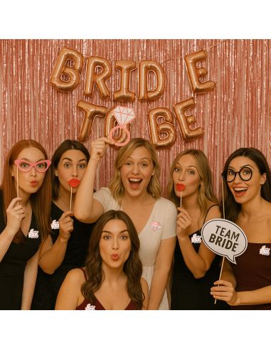 Pack de 7 Broches EVJF "1 Future Mariée et 6 Equipes de la Mariée "