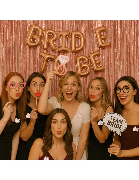 Pack de 7 Broches EVJF "1 Future Mariée et 6 Equipes de la Mariée "