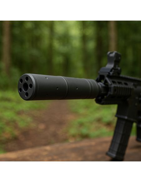 Silencieux Pour Réplique Airsoft 155x30mm Noir (Cyma)