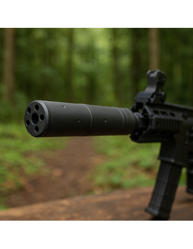 Silencieux Pour Réplique Airsoft 155x30mm Noir (Cyma)