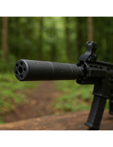 Silencieux Pour Réplique Airsoft 155x30mm Noir (Cyma)