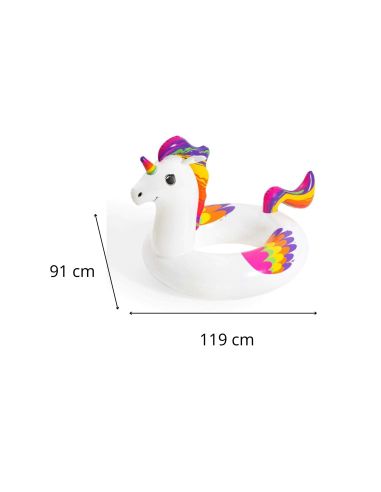 Bouée Licorne Fantasy - Dimensions : 91 x 119 cm