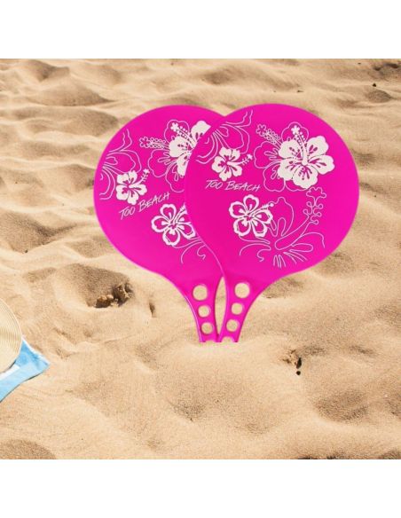 Ensemble 2 Raquettes de Plage + balle - coloris au choix