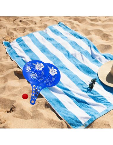 Ensemble 2 Raquettes de Plage + balle - coloris au choix