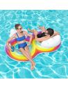 Fauteuil Bouée Double Pour 2 personnes Rainbow Dreams - Dimensions : 116 x 186 cm