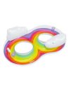 Fauteuil Bouée Double Pour 2 personnes Rainbow Dreams - Dimensions : 116 x 186 cm