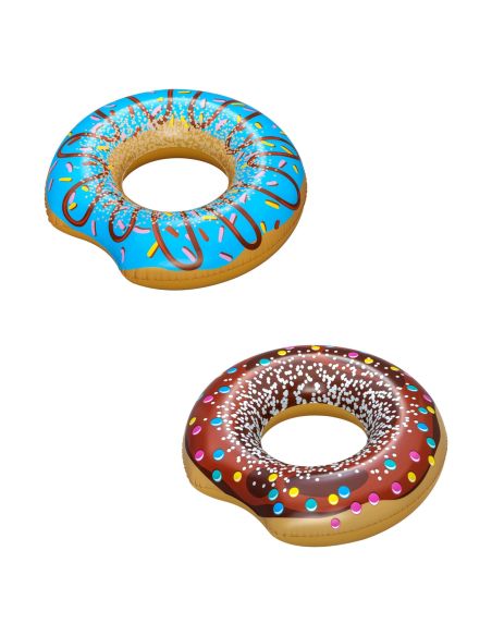 Bouée en Forme de Donut - Diamètre : 107 cm - 2 Modèles Disponibles