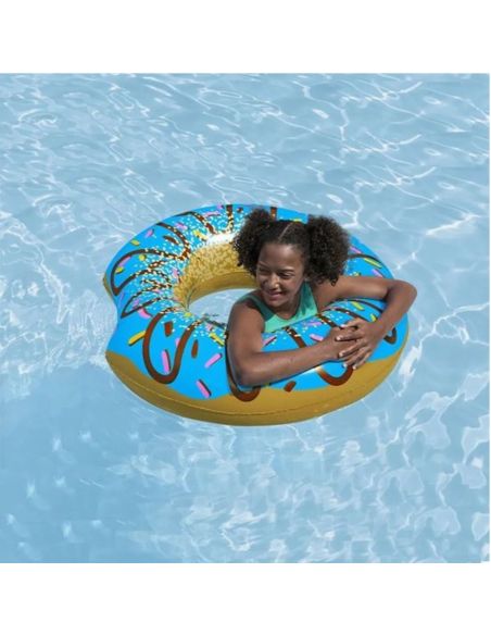 Bouée en Forme de Donut - Diamètre : 107 cm - 2 Modèles Disponibles
