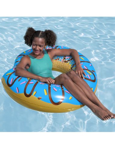 Bouée en Forme de Donut - Diamètre : 107 cm - 2 Modèles Disponibles