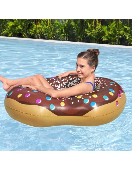 Bouée en Forme de Donut - Diamètre : 107 cm - 2 Modèles Disponibles