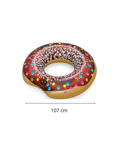 Bouée en Forme de Donut - Diamètre : 107 cm - 2 Modèles Disponibles