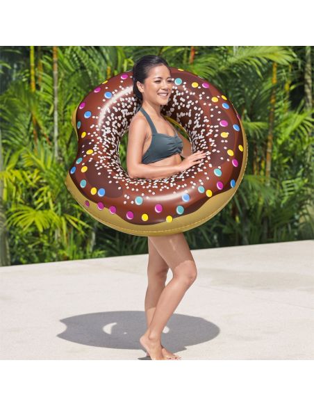 Bouée en Forme de Donut - Diamètre : 107 cm - 2 Modèles Disponibles