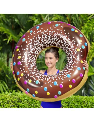 Bouée en Forme de Donut - Diamètre : 107 cm - 2 Modèles Disponibles