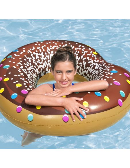 Bouée en Forme de Donut - Diamètre : 107 cm - 2 Modèles Disponibles