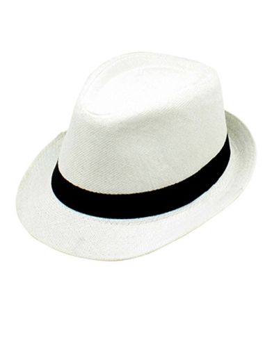 Chapeau Cubana en Paille Taille Unique  - Couleurs : Blanc ou Beige