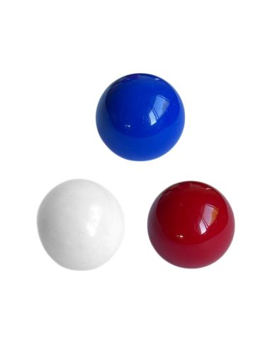 Lot de 3 Cochonnets Pétanque : Couleurs Nationales
