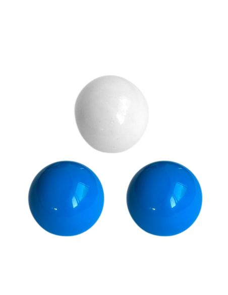 Lot de 3 Cochonnets Pétanque : Couleurs Nationales