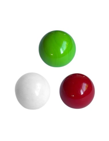Lot de 3 Cochonnets Pétanque : Couleurs Nationales